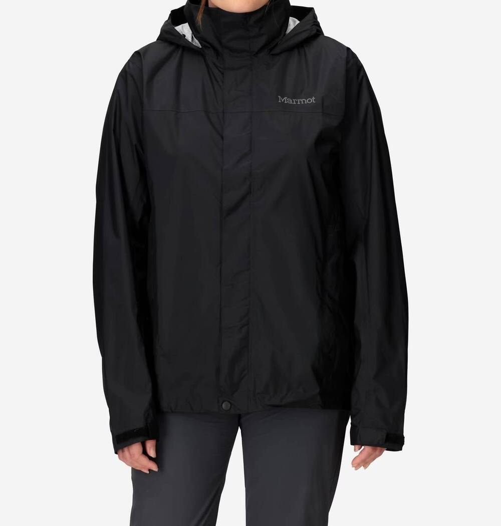 NEW MARMOT women's precip eco jacket in black